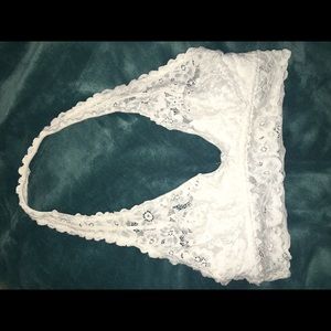 Cute White Aerie Halter Bralette XS